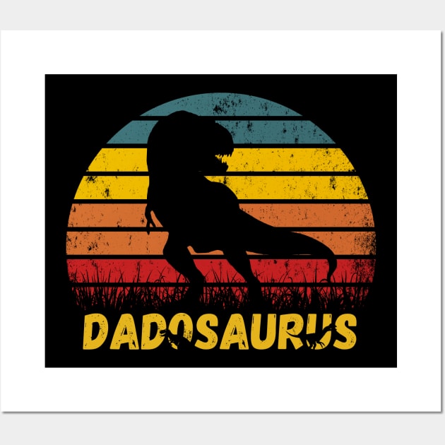 Dadosaurus Daddy Dinosaur Father's Day Gift For Dad T-Shirt Wall Art by SPOKN